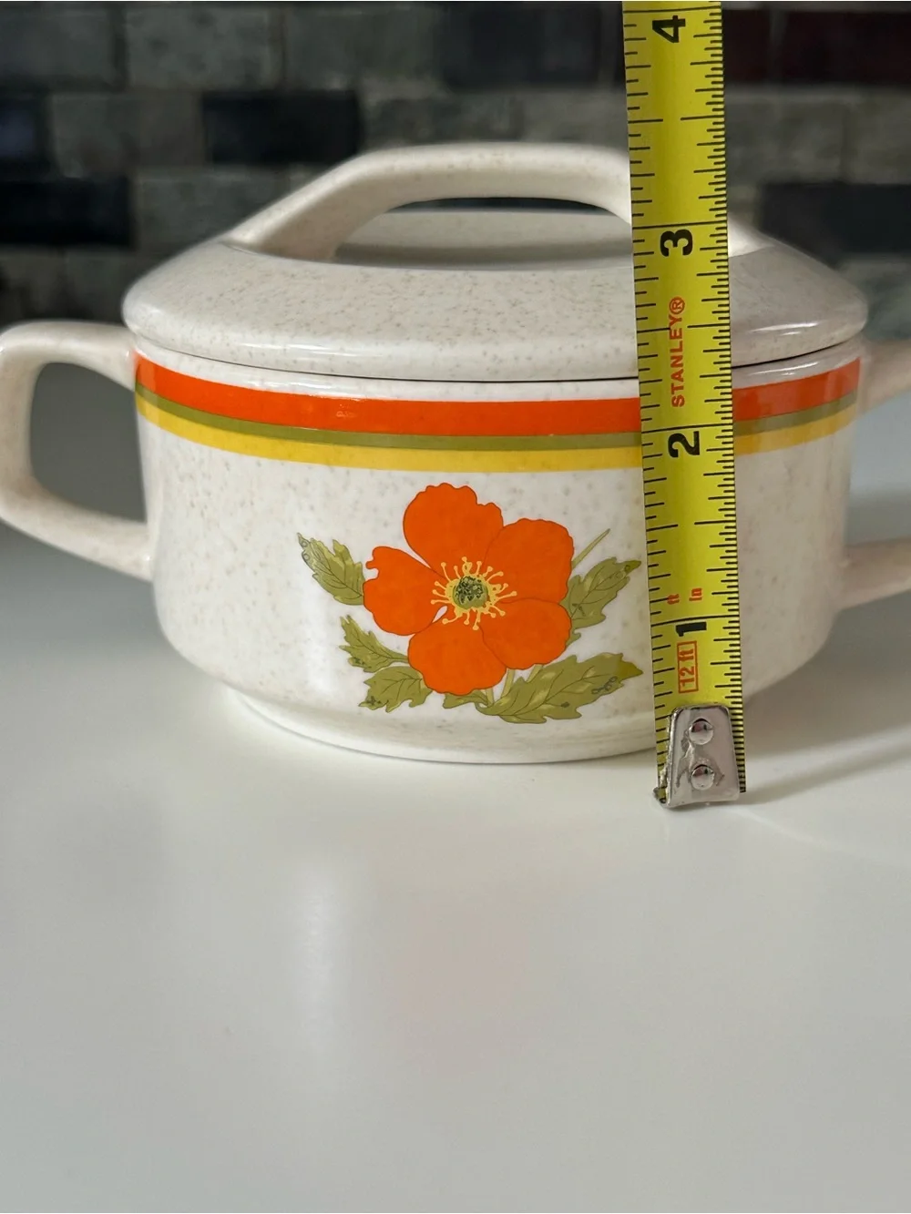 Lenox Temper-Ware Sugar & Creamer Set – Fire Flower, 1970s, Made in USA, EUC